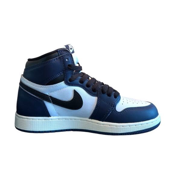 Nike Jordan 1 Retro Hightop, 7.5 youth, ‘Midnight Navy’ - Picture 2 of 5